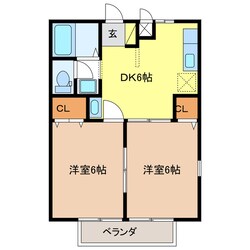 サンビレッジＣの物件間取画像